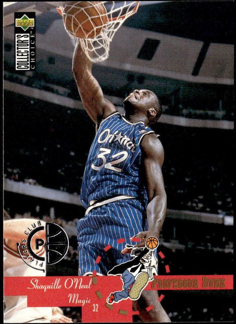 1995 Upper Deck Collector's Choice Basketball Player's Club Shaquille O'Neal #202
