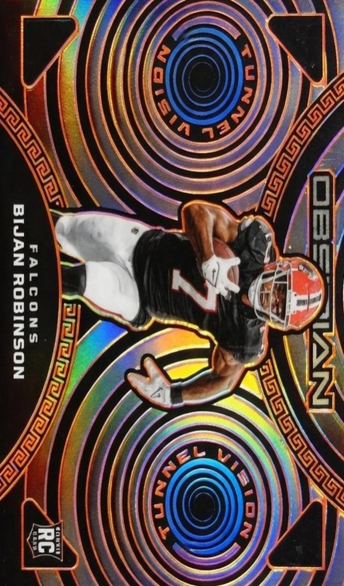 2023 Panini Obsidian Football Electric Etch Orange Bijan Robinson #6