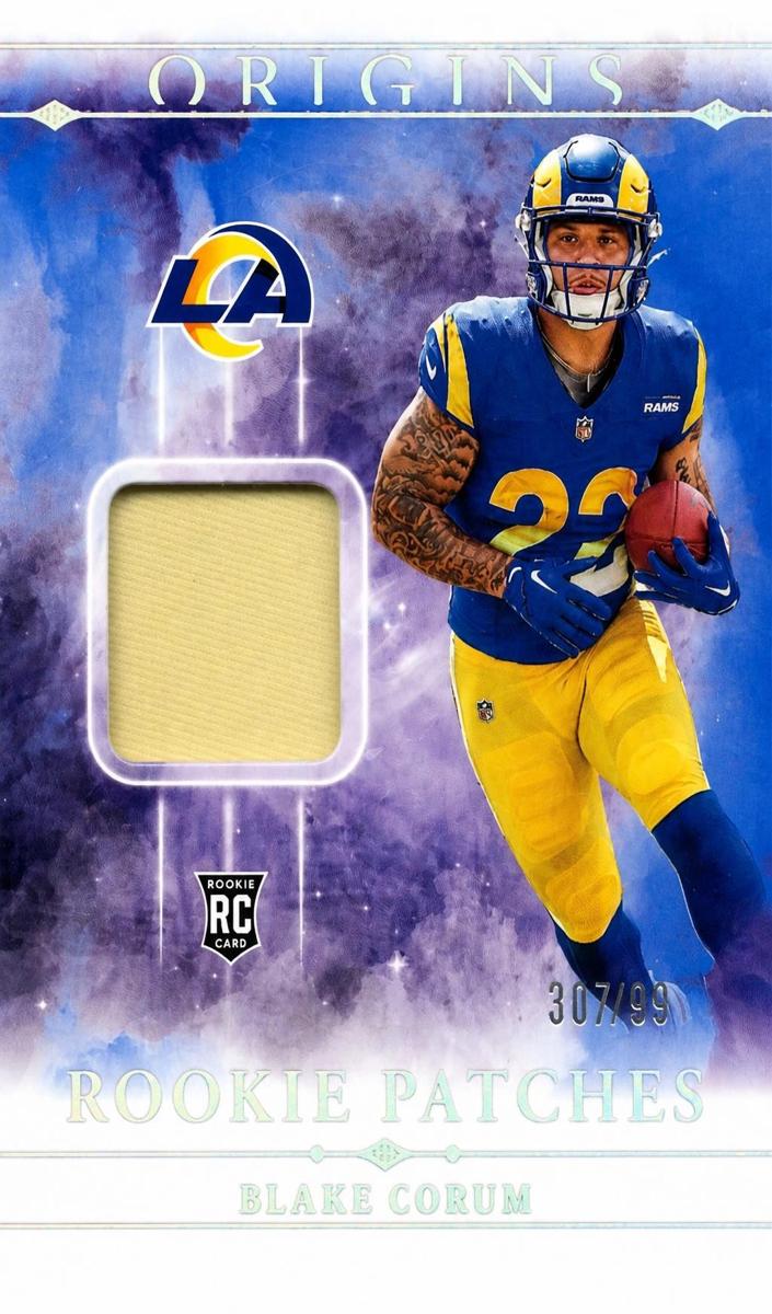 2024 Panini Origins Football Blue Blake Corum #RPT-BCM