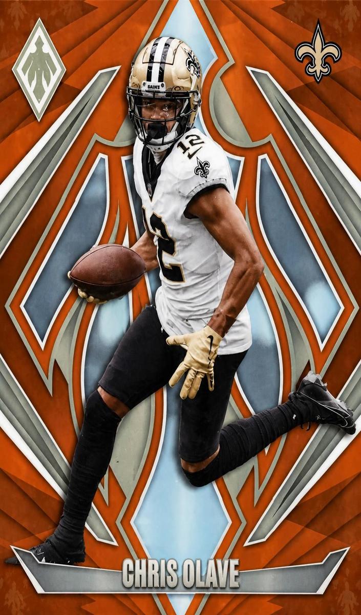 2024 Panini Phoenix Football Orange Chris Olave #24