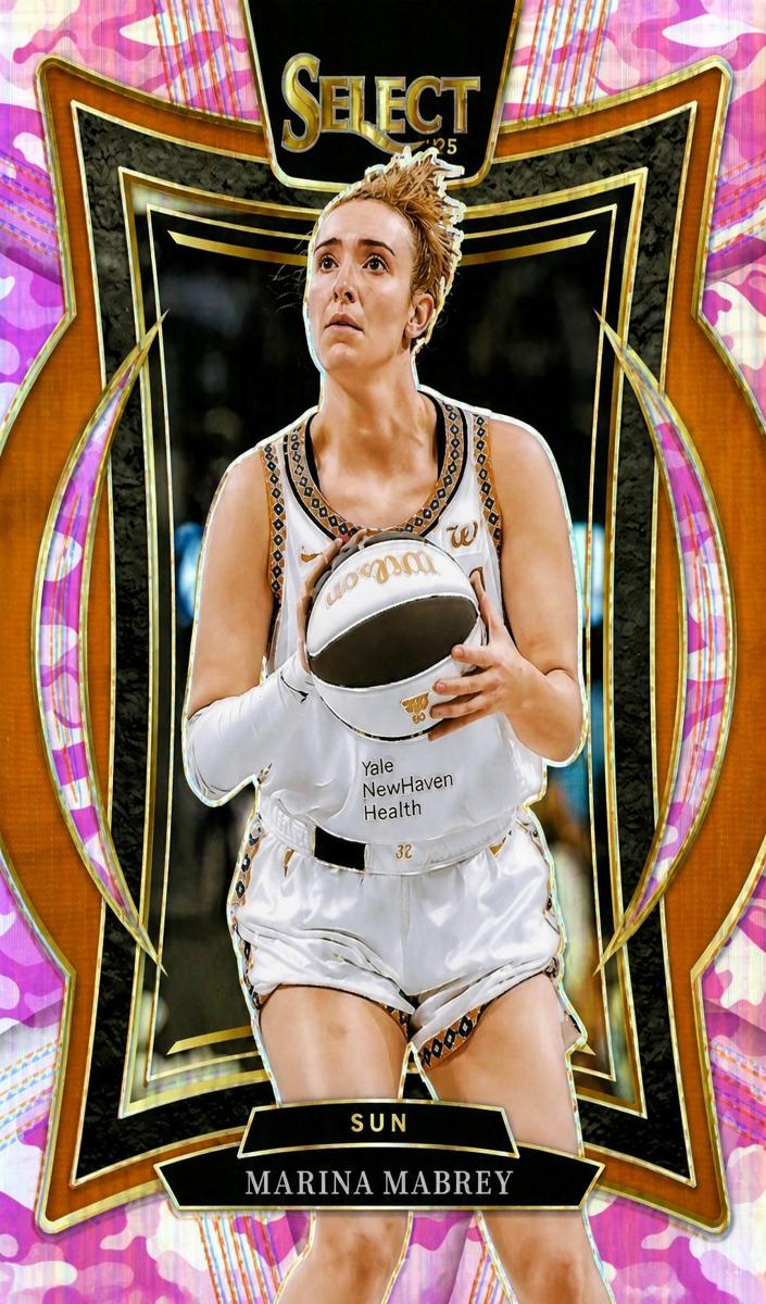 2025 Panini Select WNBA Basketball Pink Camo Marina Mabrey #71