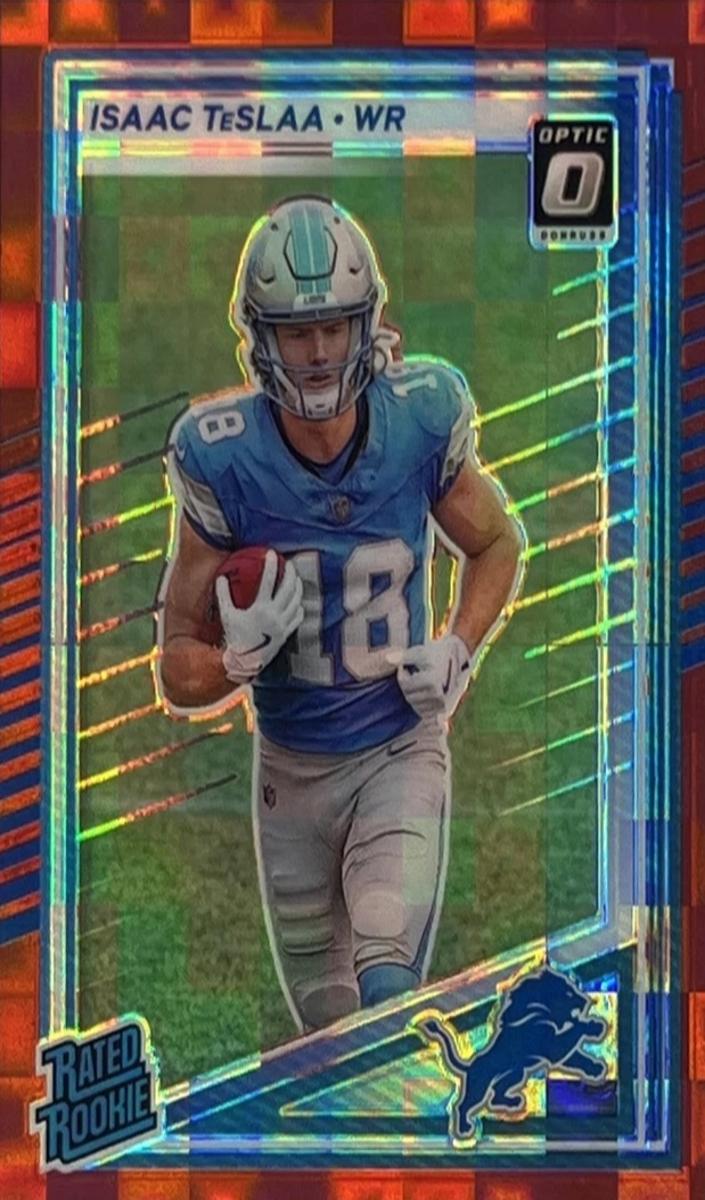 2025 Panini Donruss Football Red Pandora Isaac TeSlaa #338