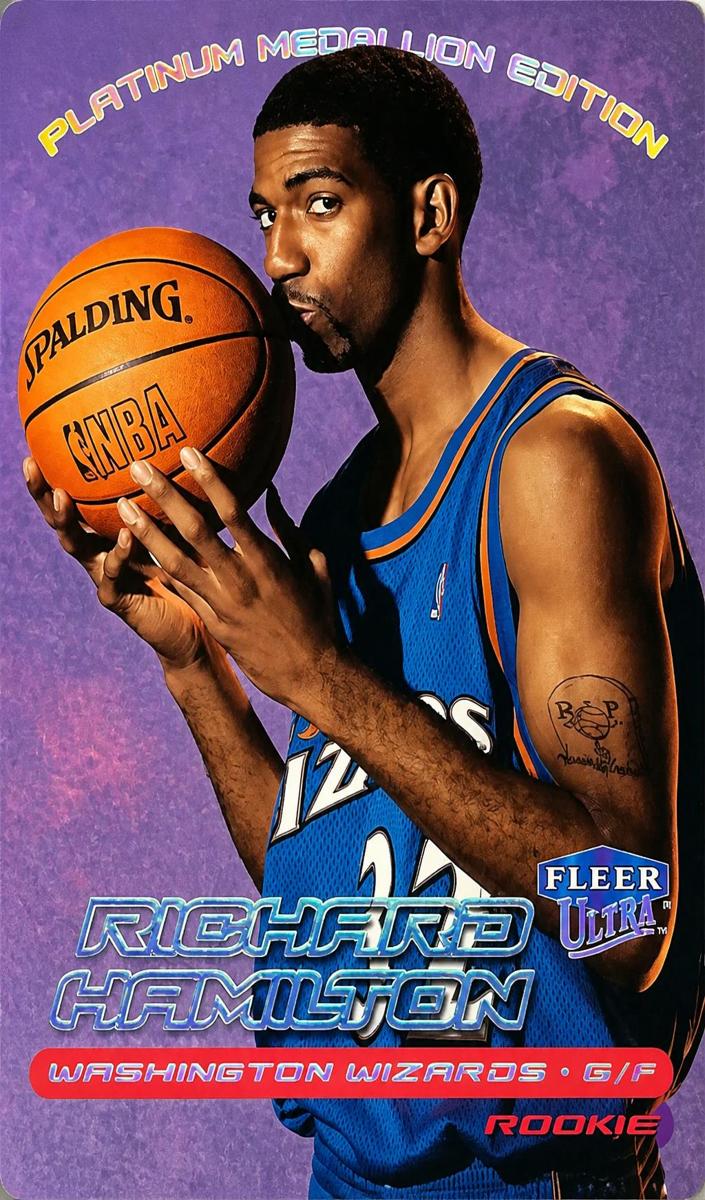 1999 Fleer Ultra Basketball Platinum Medallion Richard Hamilton #129 PSA 6.5