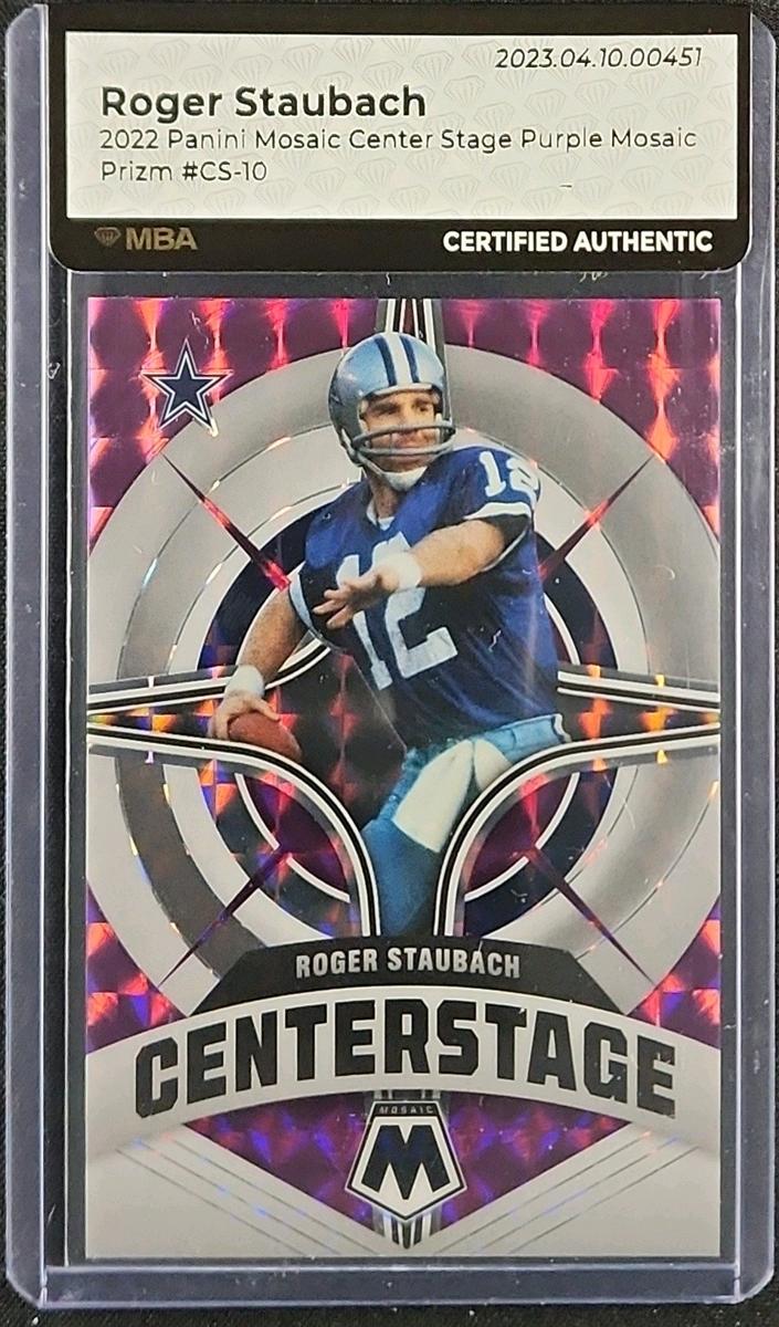 2022 Panini Mosaic Football Purple Roger Staubach #CS-10