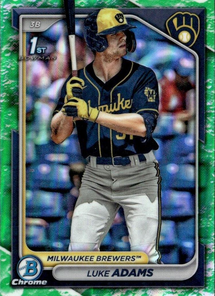 2024 Bowman Chrome Prospects Baseball Lunar Glow Luke Adams #BCP-50
