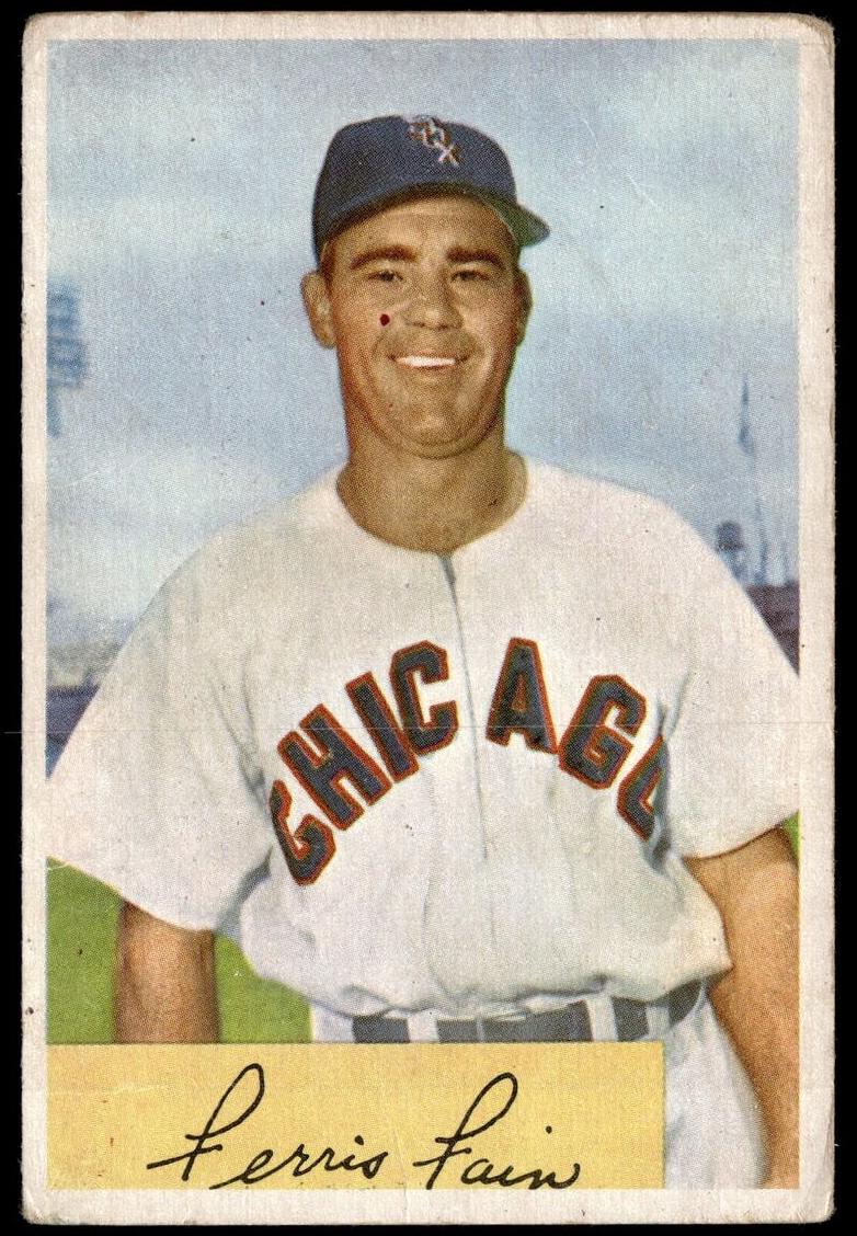1954 Bowman Baseball Ferris Fain #214 PSA 6