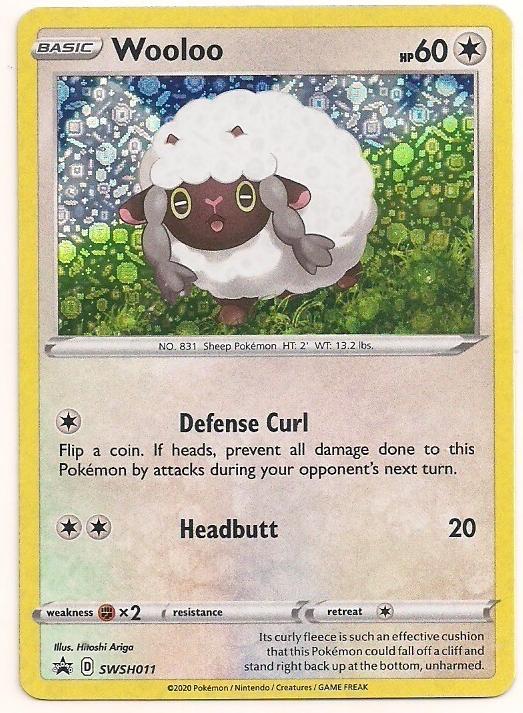 2020 Pokemon SWSH Black Star Promo Wooloo #SWSH011 PSA 10