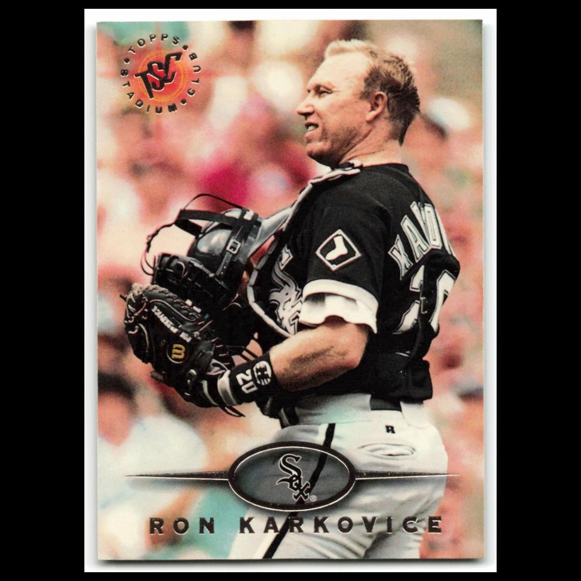 1995 Topps Stadium Club Baseball Ron Karkovice #88