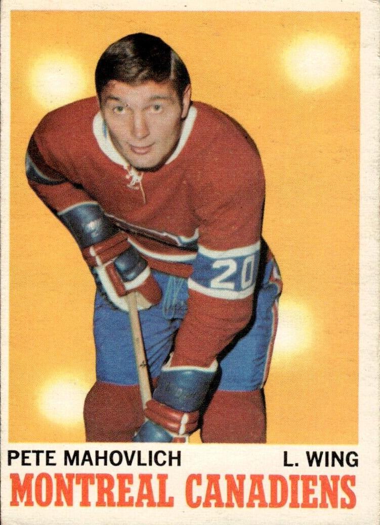 1970 O-Pee-Chee Hockey Pete Mahovlich #58 PSA 9