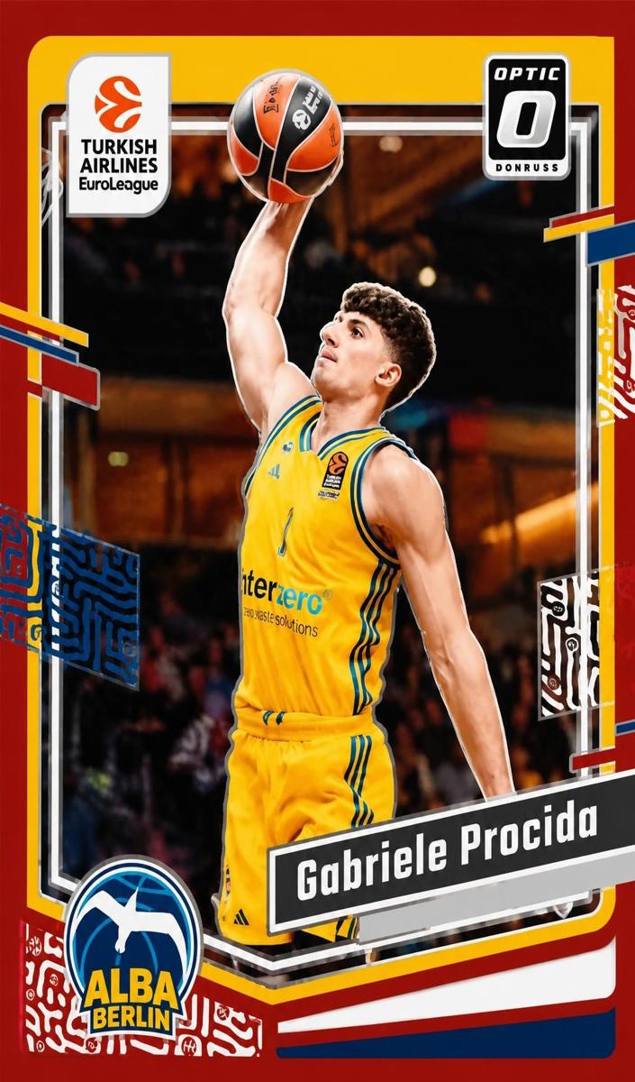 2023 Donruss Turkish Airlines EuroLeague Basketball Red Gabriele Procida #12