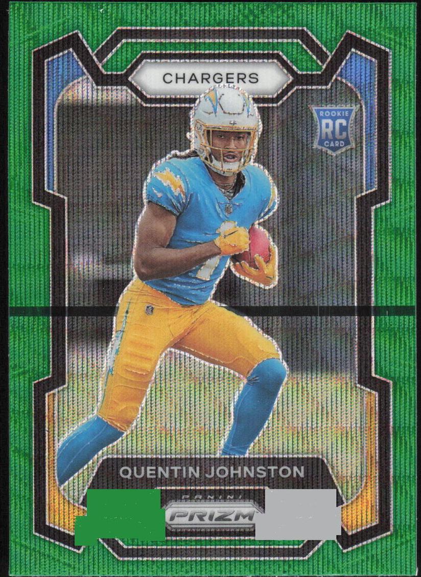2023 Panini Prizm Football Green Wave Quentin Johnston #353