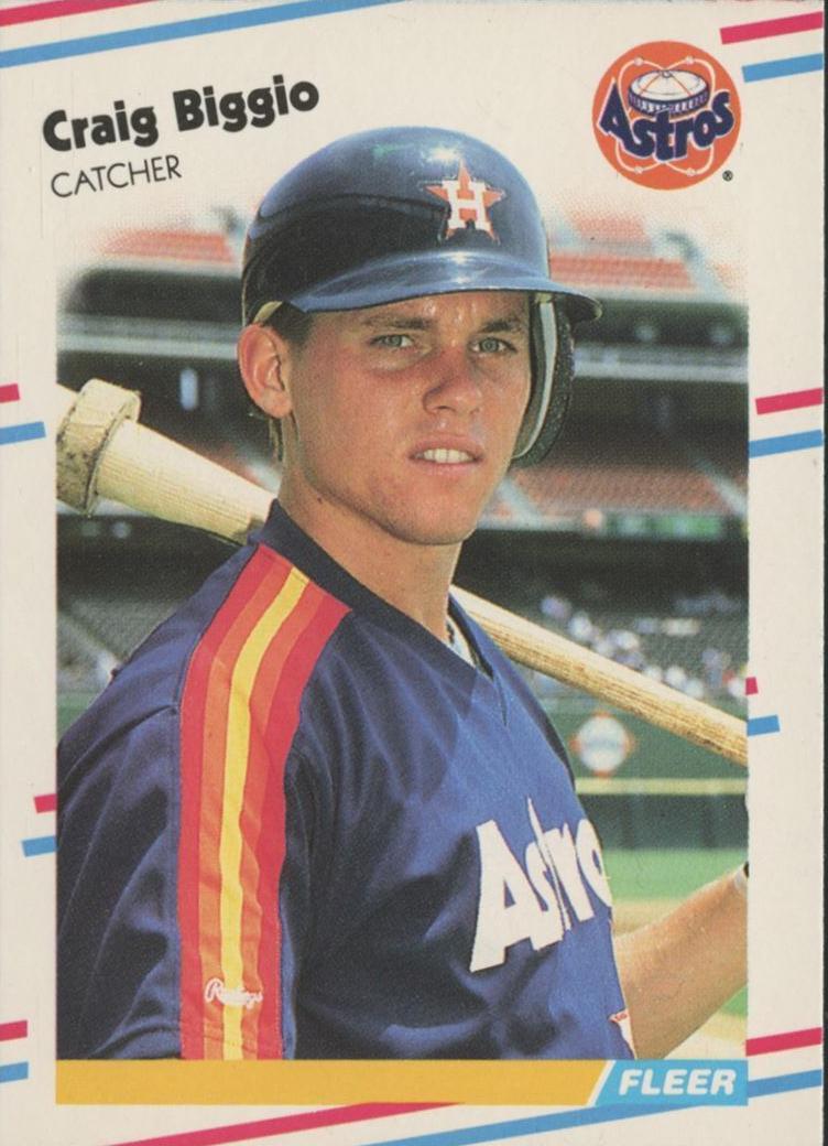 1988 Fleer Update Baseball Craig Biggio #U-89 PSA 8