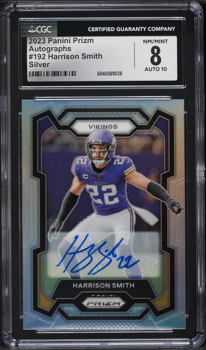 2023 Panini Prizm Football Silver Harrison Smith #192 PSA 8