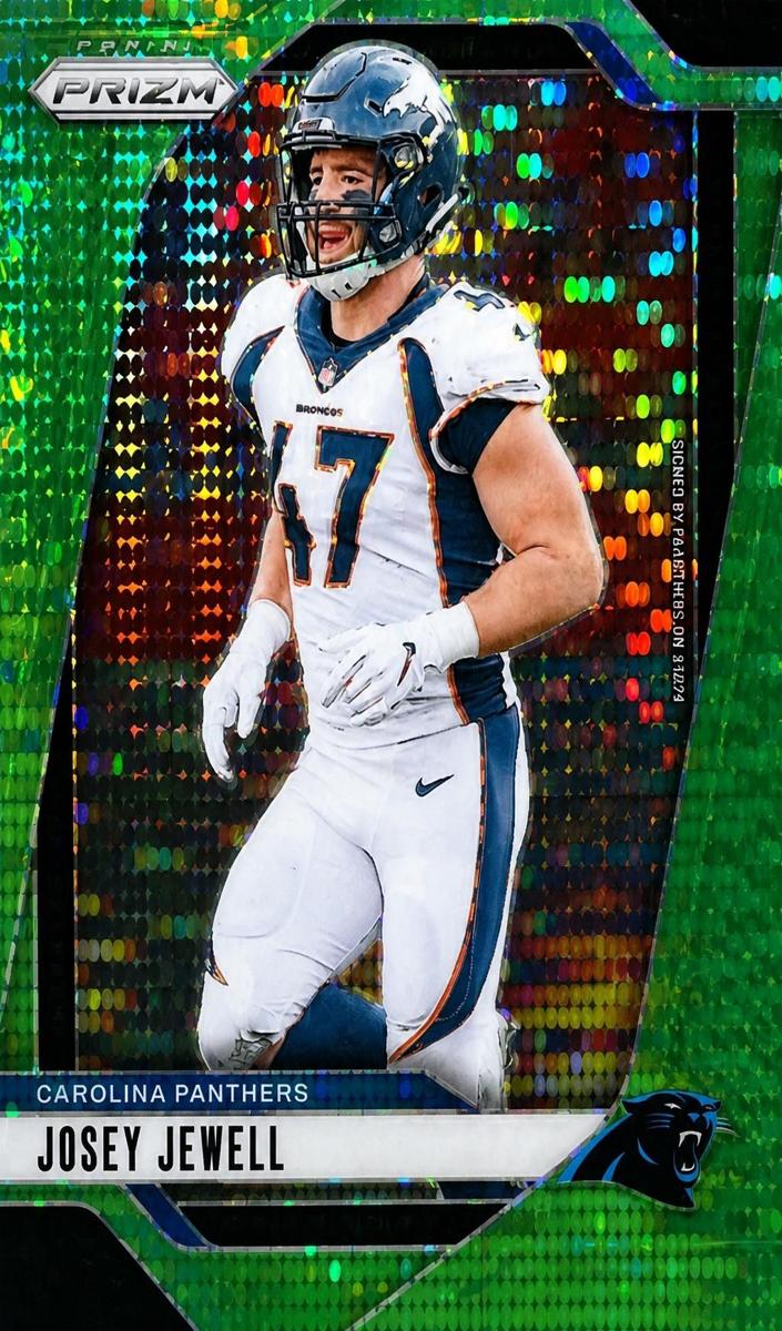 2024 Panini Prizm Football Neon Green Pulsar Josey Jewell #42