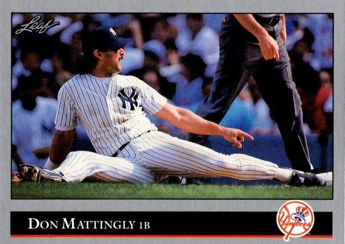 1992 Leaf Baseball Don Mattingly #57