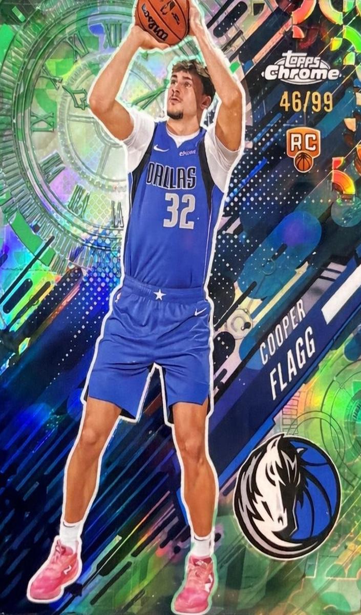 2025 Topps Chrome Basketball Green Refractor Cooper Flagg #GT-16 PSA 10