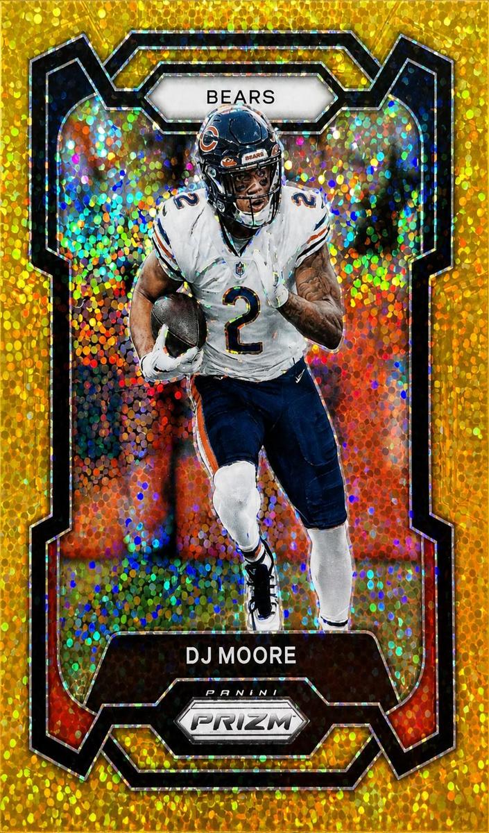 2023 Panini Prizm Football Gold Sparkle DJ Moore #47