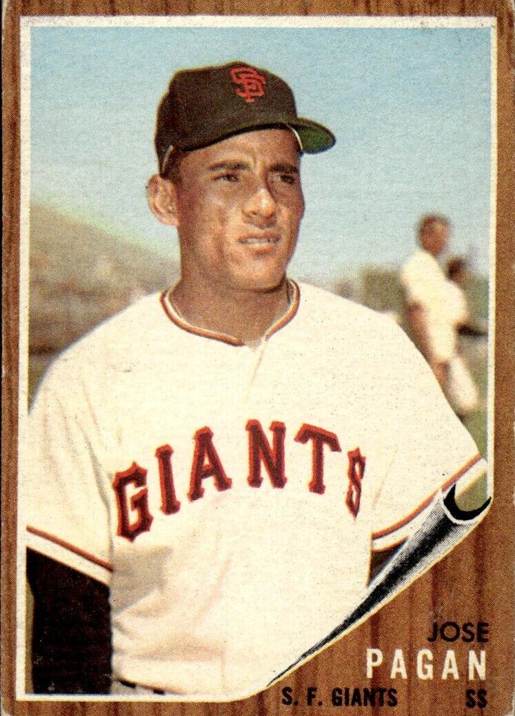 1962 Topps Baseball Jose Pagan #565 PSA 8.5
