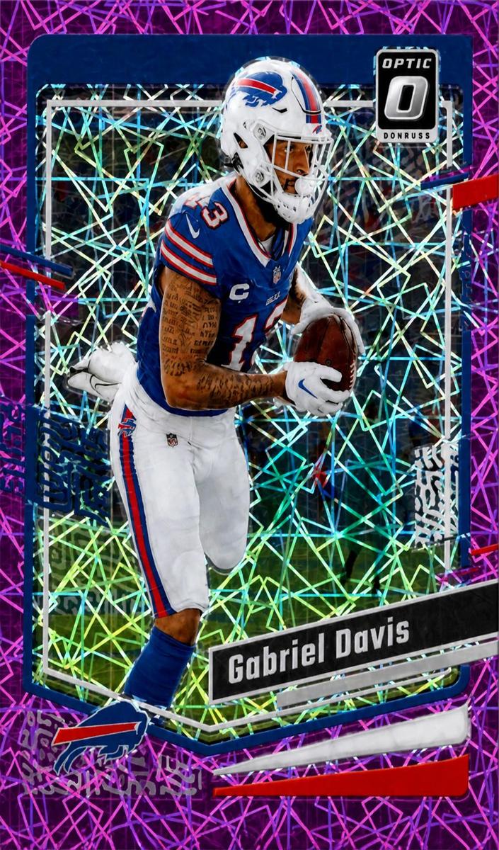2023 Donruss Optic Football Pink Velocity Gabriel Davis #20 PSA 10