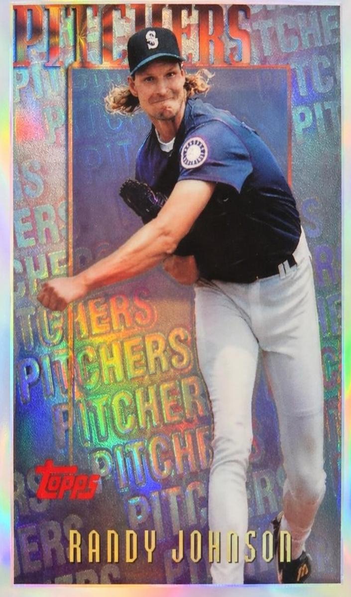 1996 Topps Baseball Refractor Randy Johnson #M3