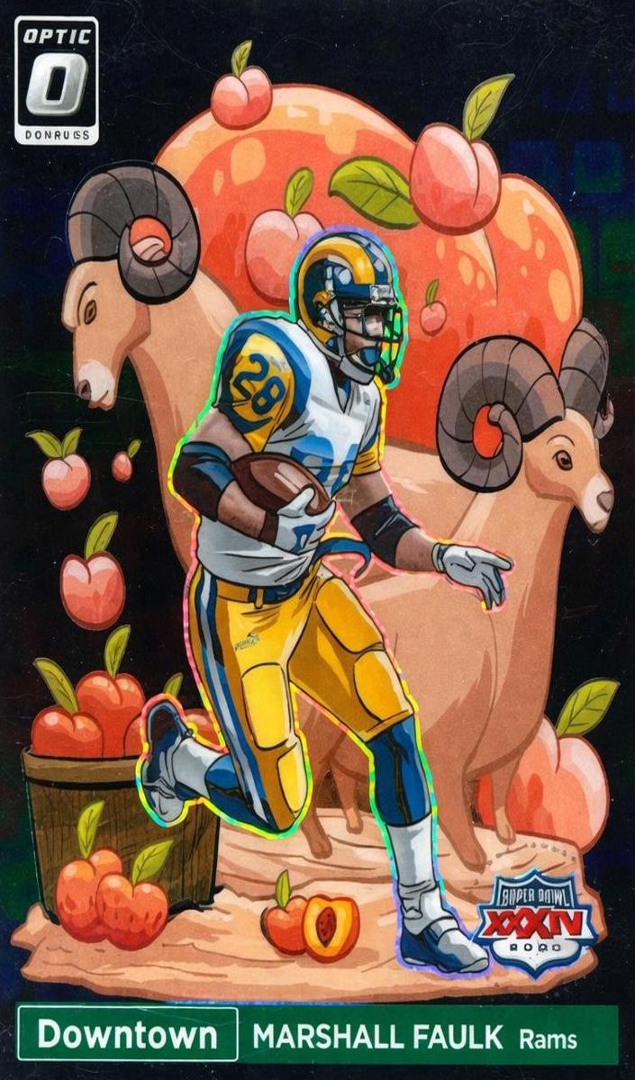 2023 Donruss Optic Football Black Pandora Marshall Faulk #SBD-MF SGC 9