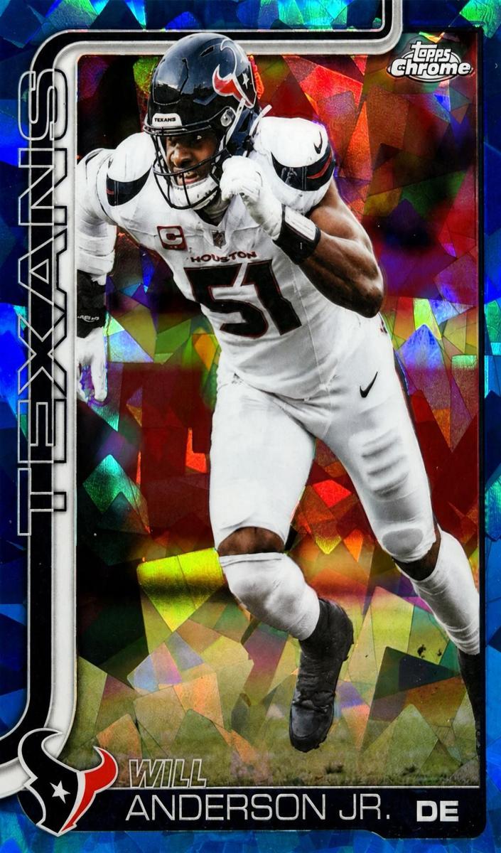 2025 Topps Chrome Sapphire Football Will Anderson Jr. #121