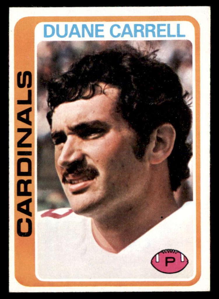 1978 Topps Football Duane Carrell #324