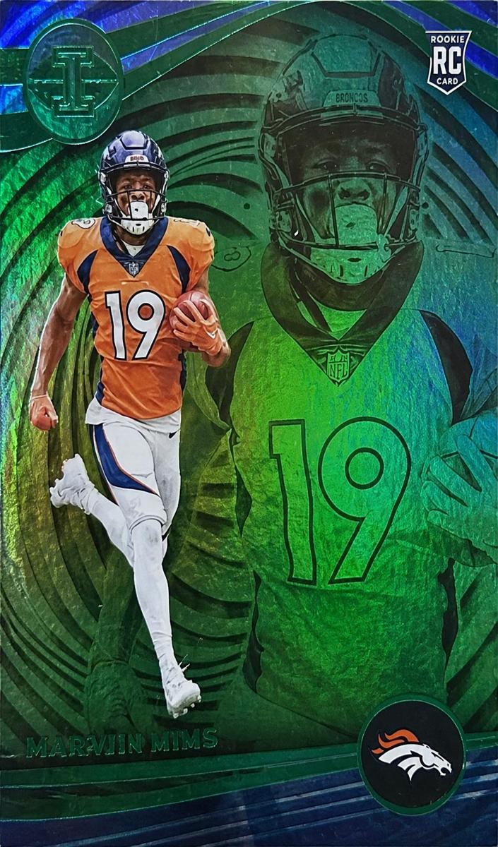 2023 Panini Illusions Football Trophy Collection Emerald Marvin Mims #34