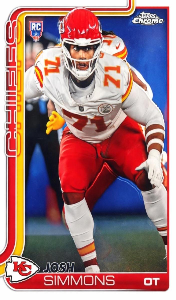 2025 Topps Chrome Football Josh Simmons #304