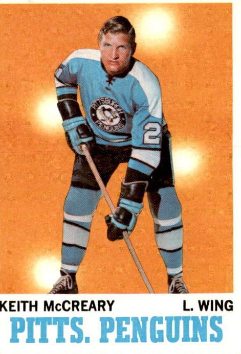 1970 Topps Hockey Keith McCreary #93 PSA 8