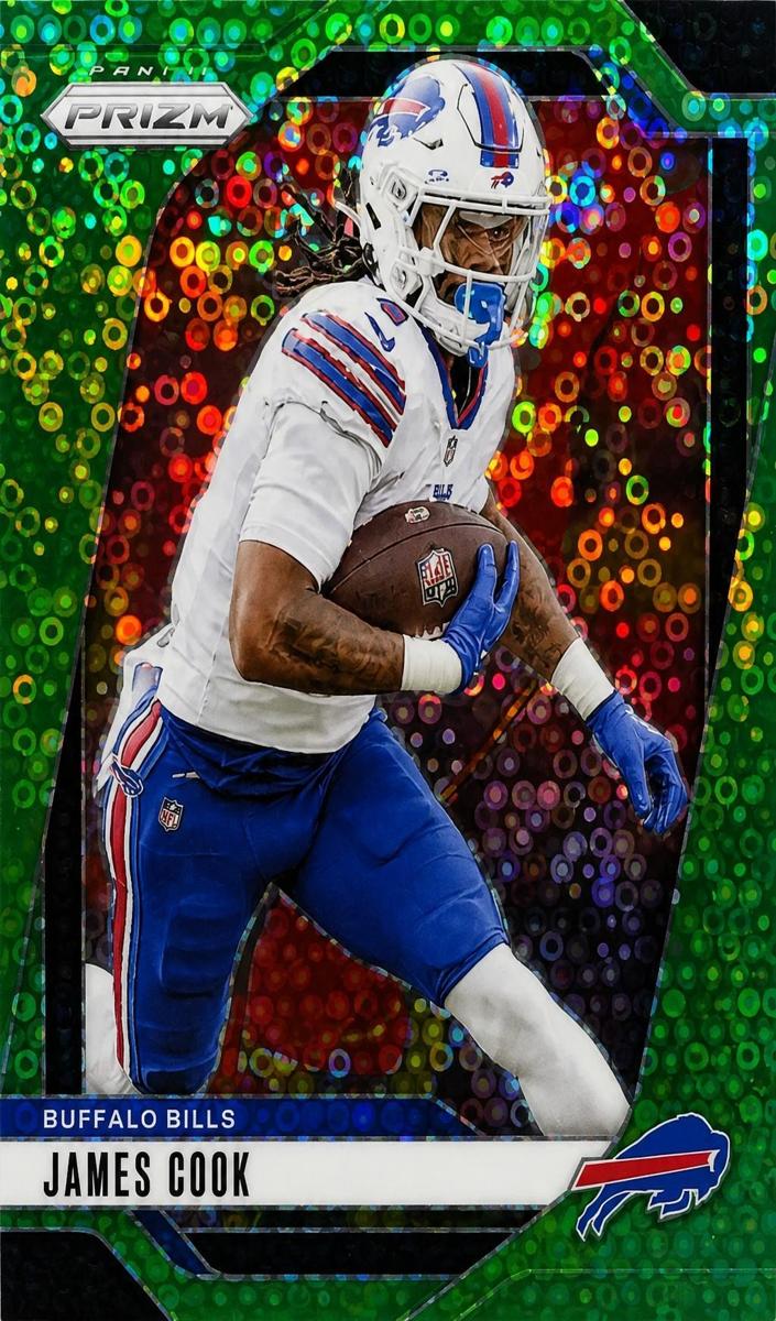2024 Panini Prizm Football No Huddle Neon Green James Cook #29