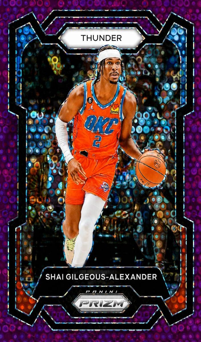 2023 Panini Prizm Basketball Fast Break Purple Shai Gilgeous-Alexander #85 PSA 9