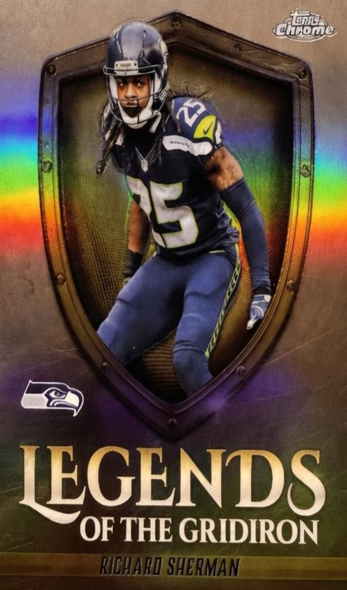 2025 Topps Chrome Football Refractor Richard Sherman #LOG-36