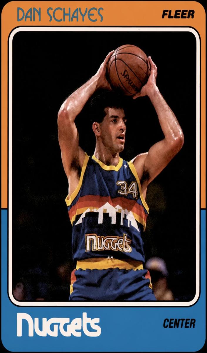 1988 Fleer Basketball Danny Schayes #37 PSA 9