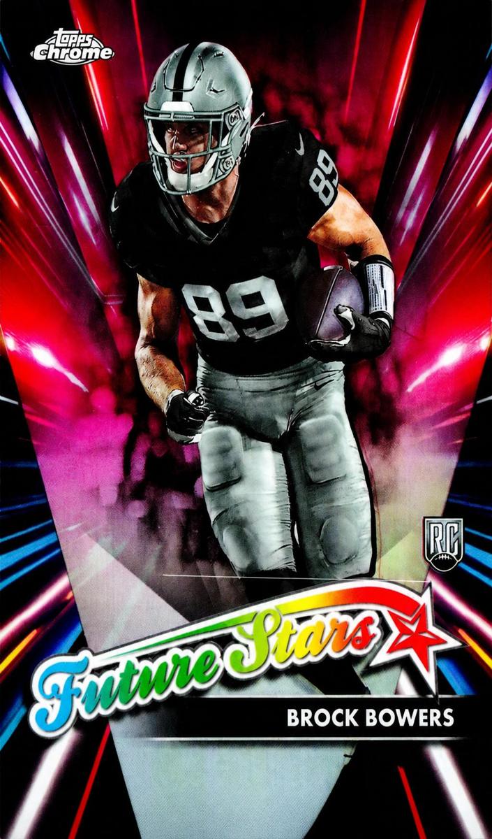 2024 Topps Chrome Football Pink Refractor Brock Bowers #FS-12