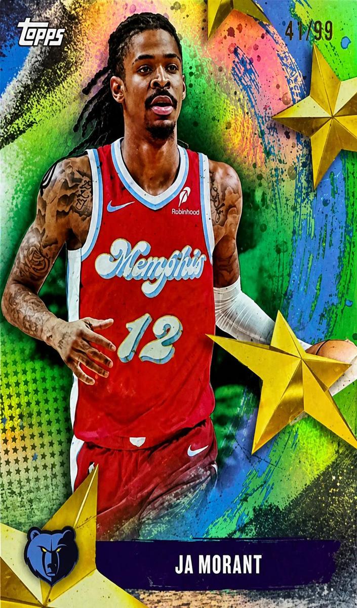 2025 Topps Basketball Green Rainbow Ja Morant #SA-24