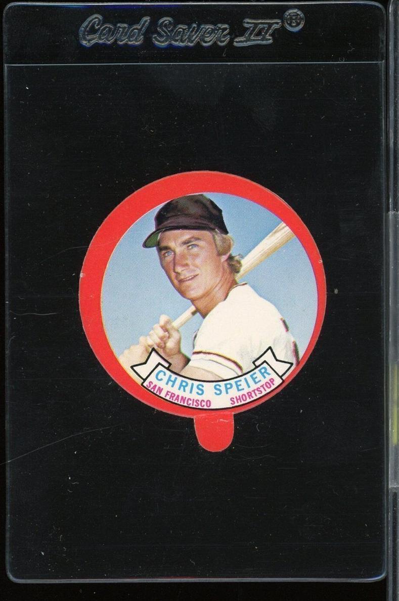 1973 Topps Candy Lids Baseball Chris Speier #NNO