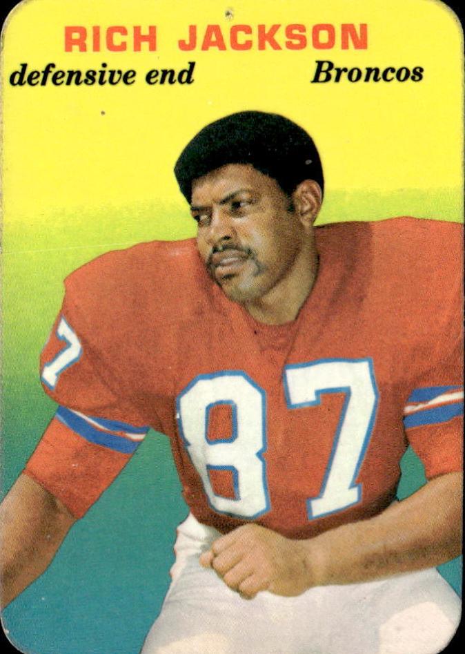 1970 Topps Super Glossy Football Rich Jackson #25 PSA 9