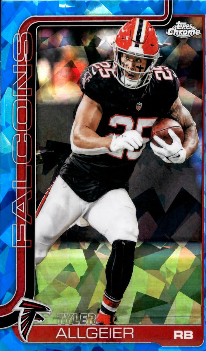 2025 Topps Chrome Sapphire Football Tyler Allgeier #17