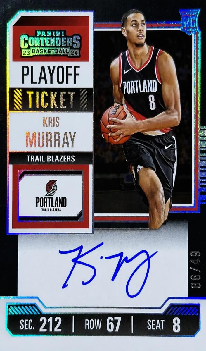 2023 Panini Contenders Basketball Playoff Ticket Kris Murray #125