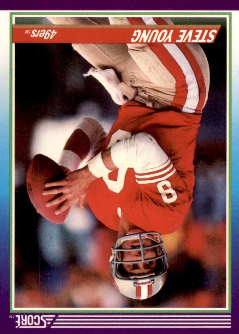 1990 Score Football Steve Young #145 PSA 9