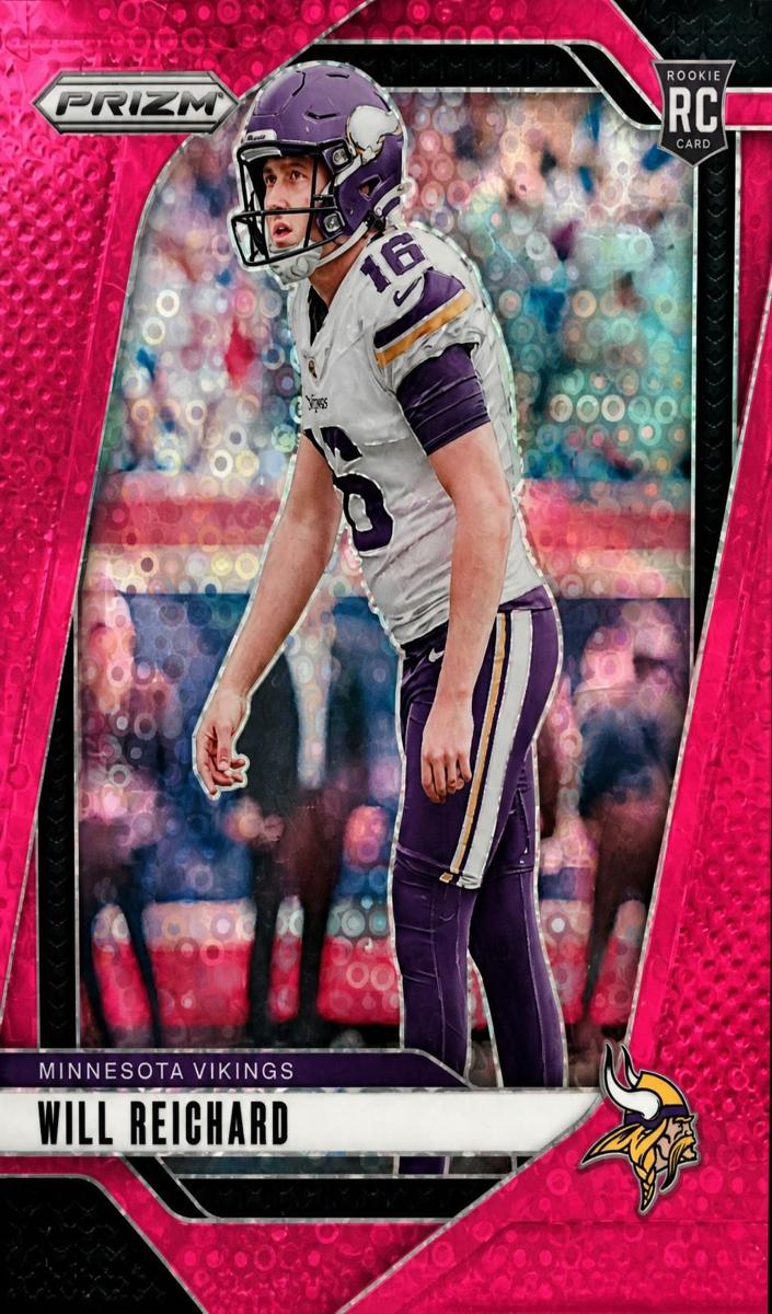 2024 Panini Prizm Football No Huddle Pink Will Reichard #396