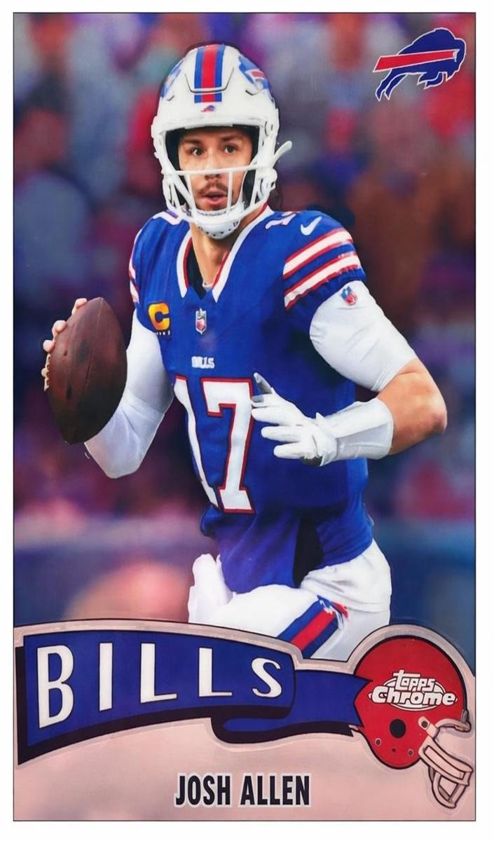 2025 Topps Chrome Football Josh Allen #1975-4 RAW Ungraded