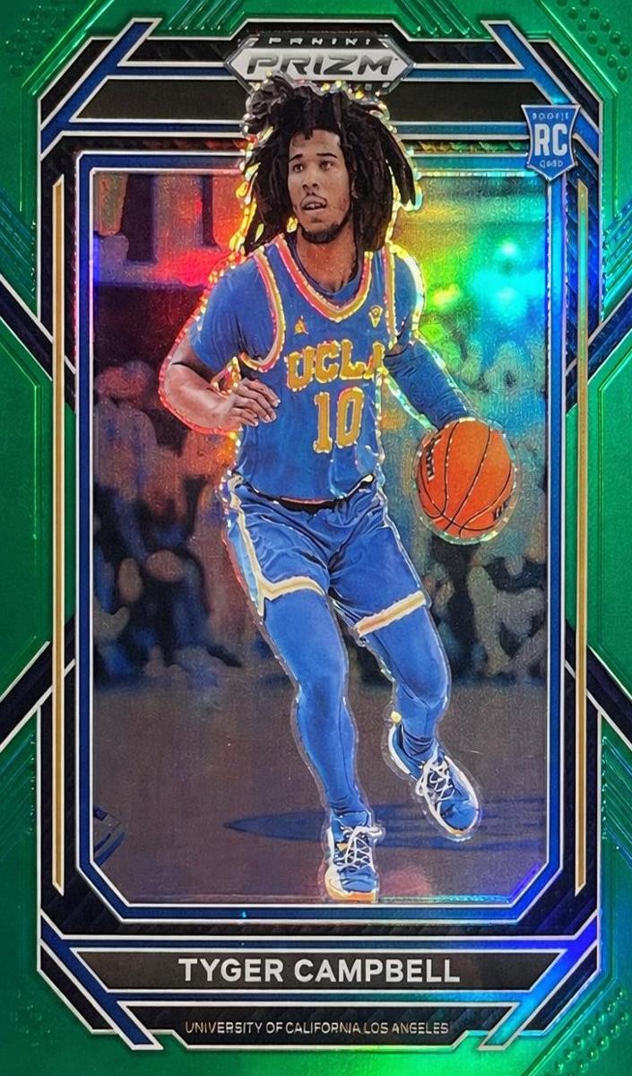 2023 Panini Prizm Draft Picks Basketball Green Tyger Campbell #29
