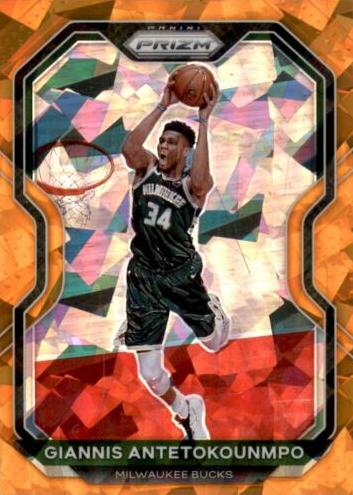 2020 Panini Prizm Basketball Orange Ice Giannis Antetokounmpo #111 PSA 9
