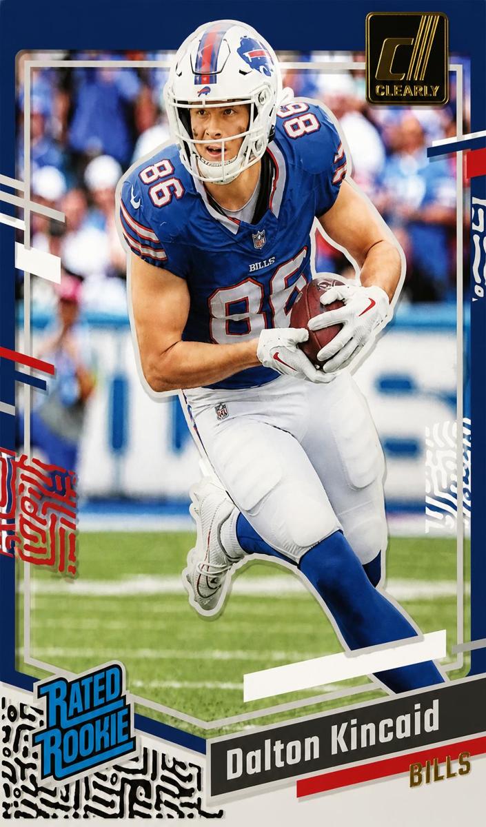 2023 Panini Clearly Donruss Football Gold Dalton Kincaid #57