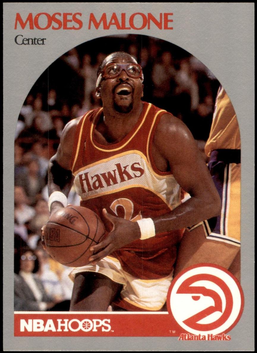 1990 Hoops Basketball Moses Malone #31 PSA 9