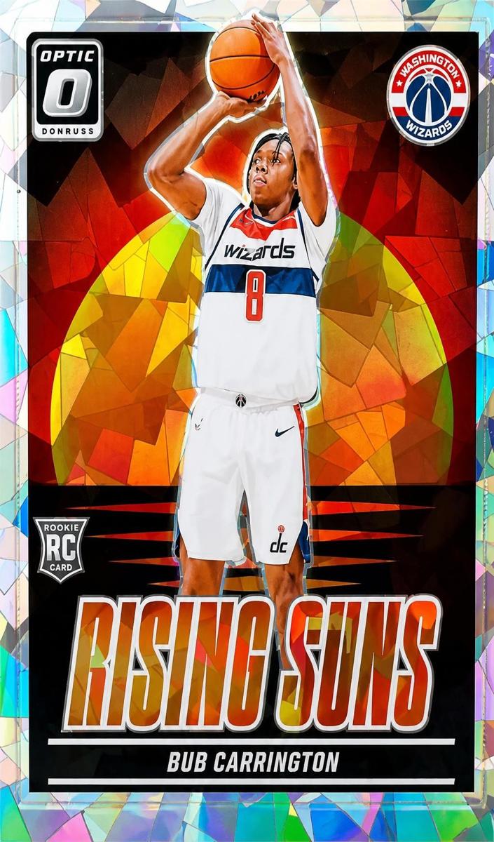 2024 Donruss Optic Basketball Cracked Ice Bub Carrington #3 PSA 10