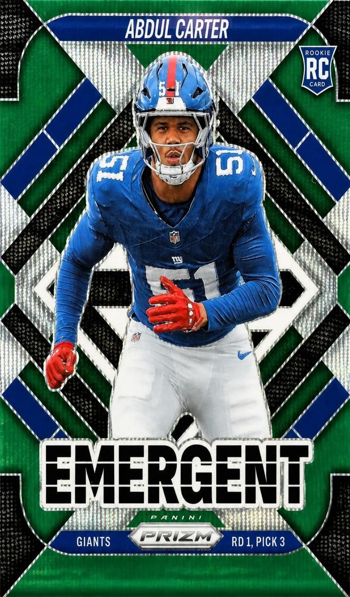 2025 Panini Prizm Football Green Wave Abdul Carter #7