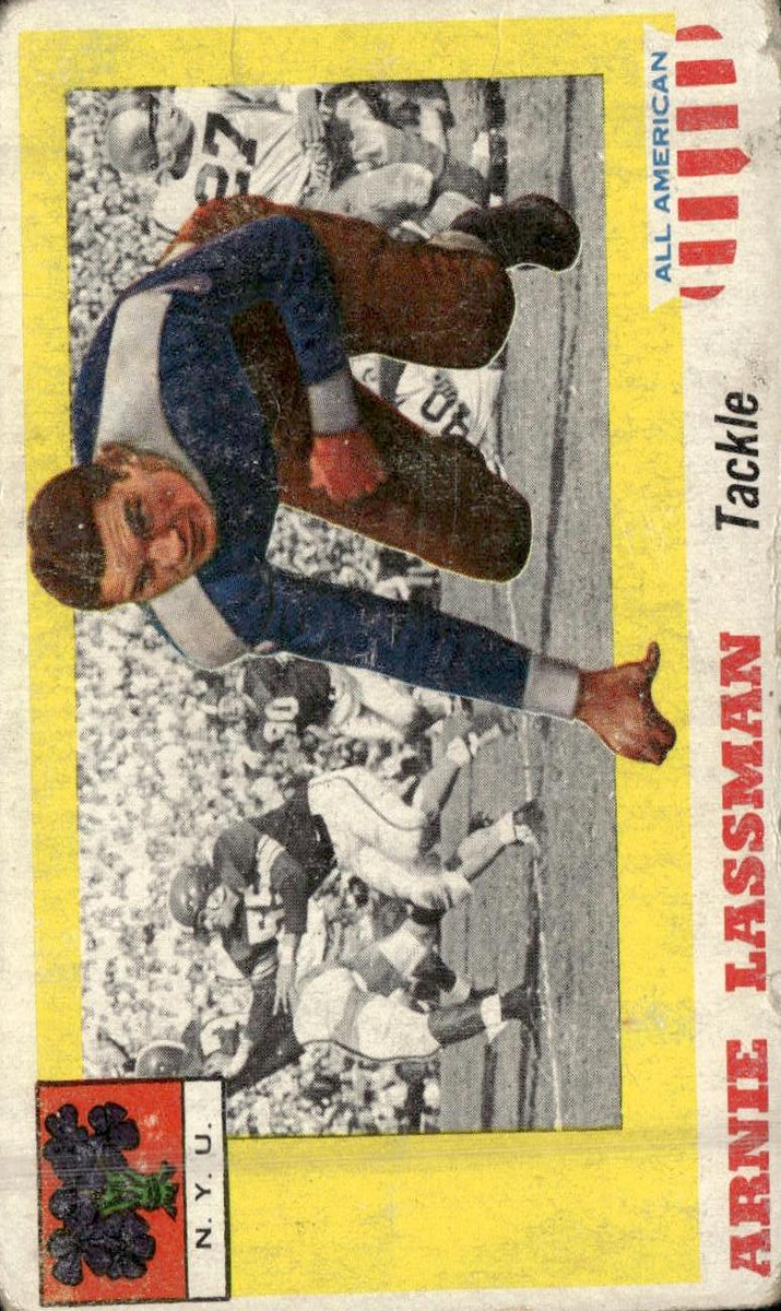 1955 Topps All-American Football Arnie Lassman #46 PSA 7